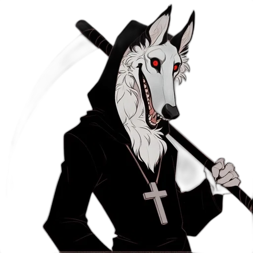 staff, mask, sword, creature transparent PNG cut-out