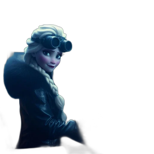 hat, jacket, face, staff transparent PNG cut-out