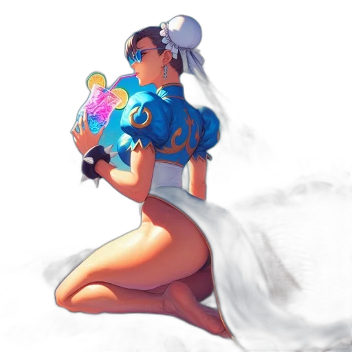 dress, weapon, robot, staff transparent PNG cut-out