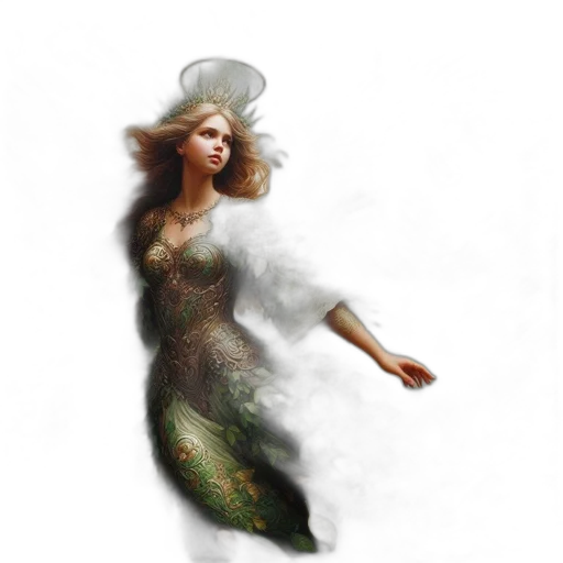 dress, dragon, creature, fantasy art transparent PNG cut-out