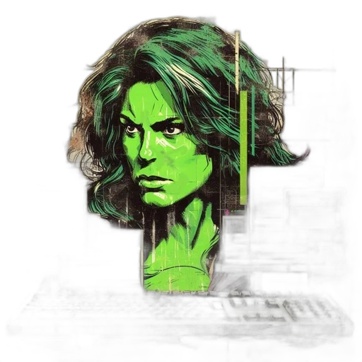 face, hair, comic book art, concept art transparent PNG cut-out