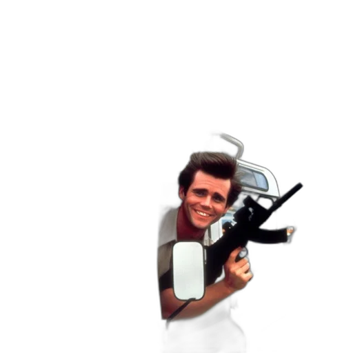 weapon, robot, staff, face transparent PNG cut-out