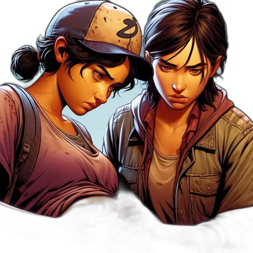 comic book art, concept art, photorealistic, cartoon transparent PNG cut-out