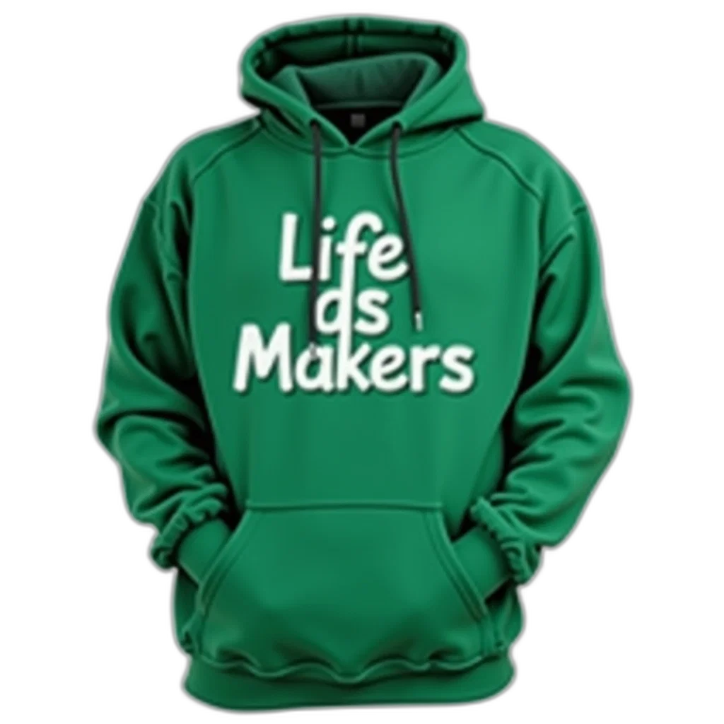 jacket, 3d render, photorealistic, green transparent PNG cut-out