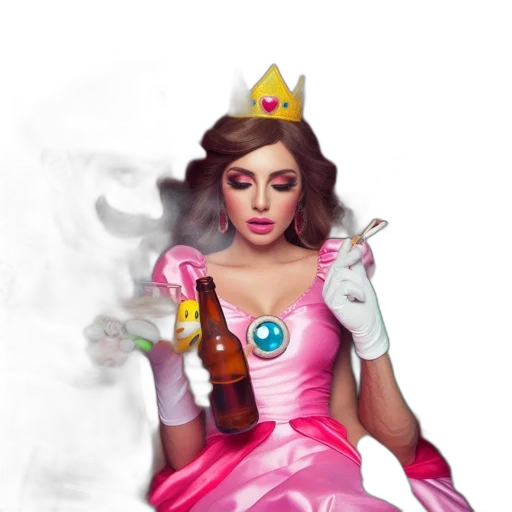 crown, dress, concept art, fantasy art transparent PNG cut-out