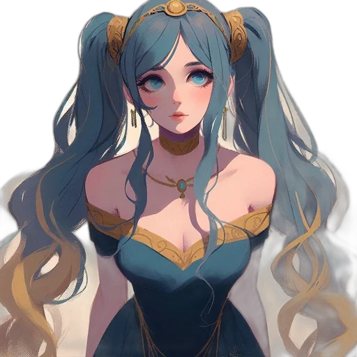 dress, crown, mask, staff transparent PNG cut-out