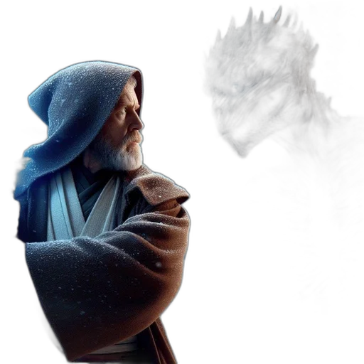 dragon, mask, staff, sword transparent PNG cut-out