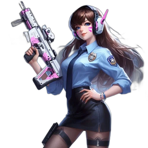 weapon, staff, robot, jacket transparent PNG cut-out