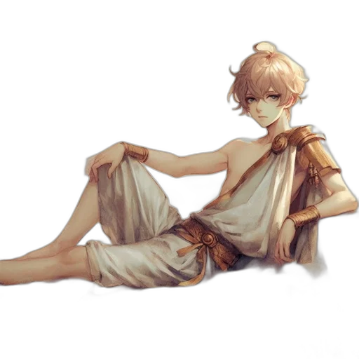 dress, staff, creature, weapon transparent PNG cut-out