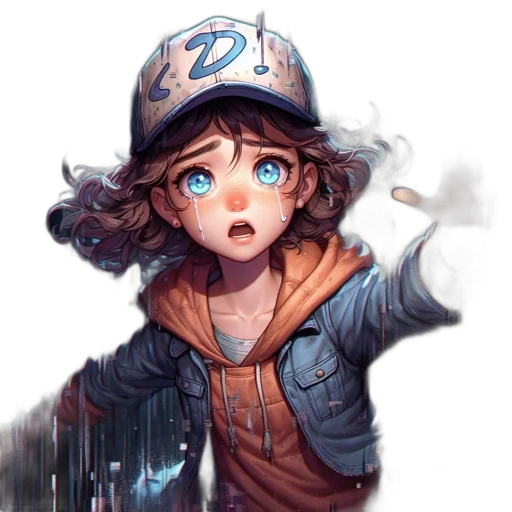 face, hat, jacket, creature transparent PNG cut-out