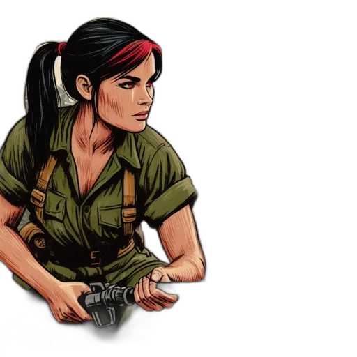 weapon, comic book art, concept art, cartoon transparent PNG cut-out