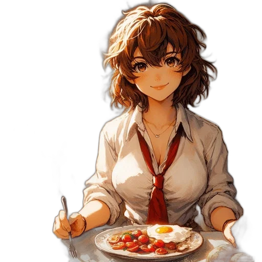 food, staff, dress, face transparent PNG cut-out
