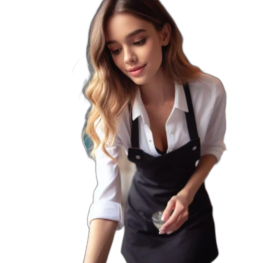 dress, staff, jewelry, jacket transparent PNG cut-out