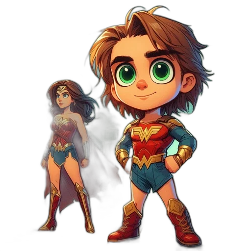 comic book art, concept art, cartoon, fantasy art transparent PNG cut-out