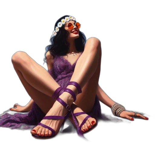 jewelry, shoes, dress, concept art transparent PNG cut-out