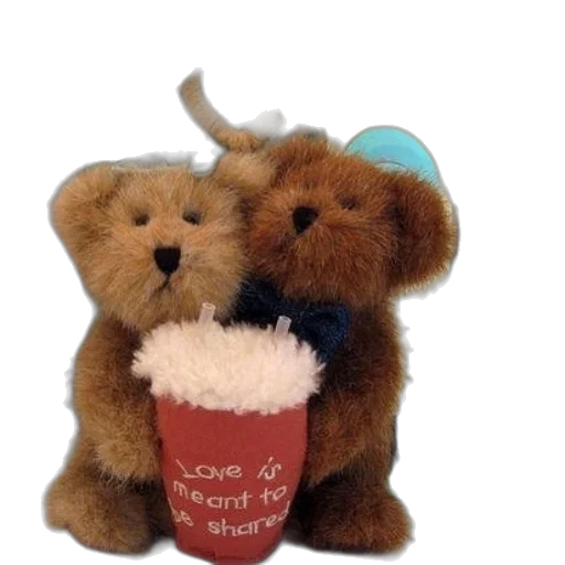 two, teddy, bears, sit transparent PNG cut-out