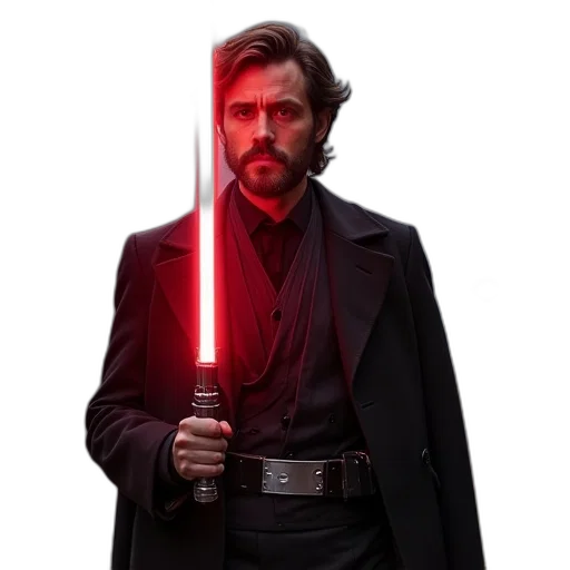 staff, sword, weapon, jacket transparent PNG cut-out
