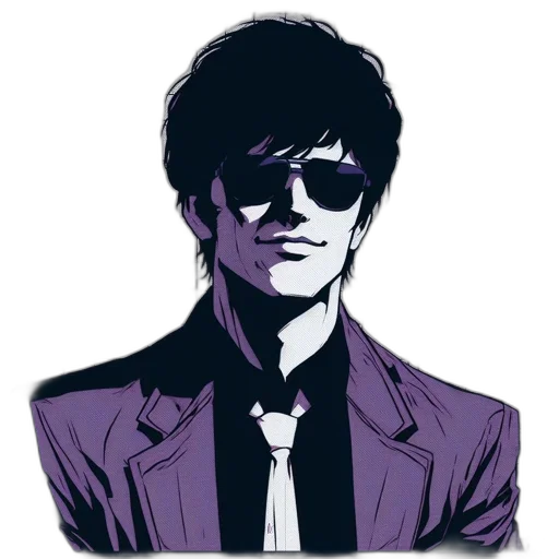 jacket, face, cartoon, comic book art transparent PNG cut-out