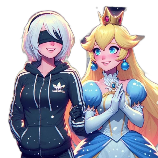 crown, staff, jacket, robot transparent PNG cut-out