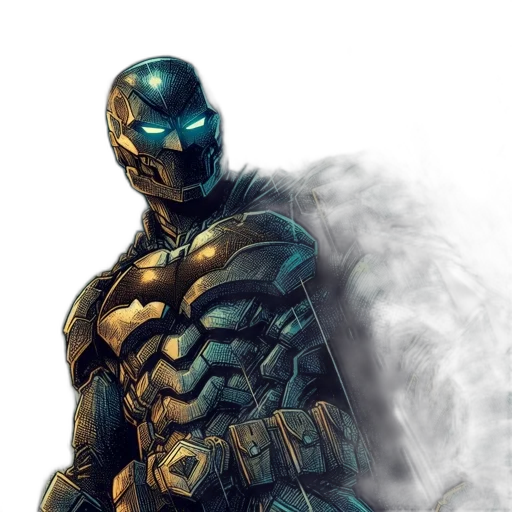 robot, comic book art, concept art, fantasy art transparent PNG cut-out