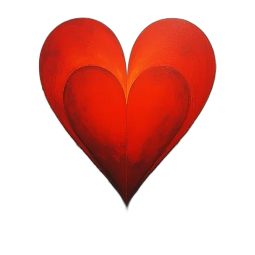 photorealistic, red, heart, songs transparent PNG cut-out