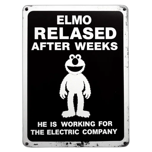 robot, elmo, sign, features transparent PNG cut-out