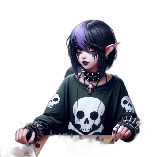 jewelry, staff, weapon, jacket transparent PNG cut-out