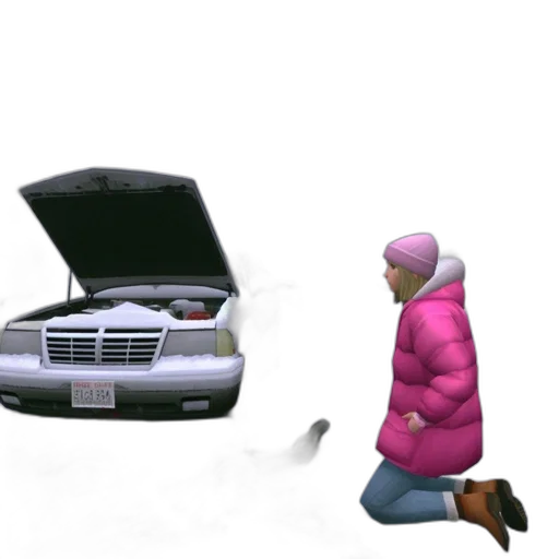 car, jacket, robot, hat transparent PNG cut-out