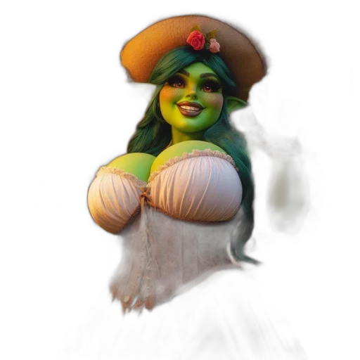 hat, staff, dress, mask transparent PNG cut-out