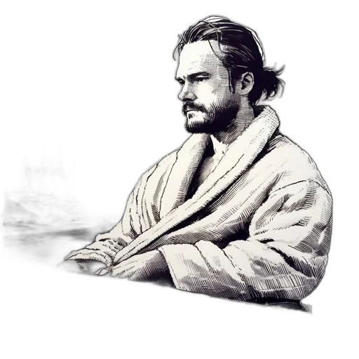 staff, sword, jacket, face transparent PNG cut-out