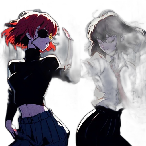 jacket, anime, concept art, pixel art transparent PNG cut-out