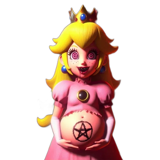 dress, crown, staff, weapon transparent PNG cut-out