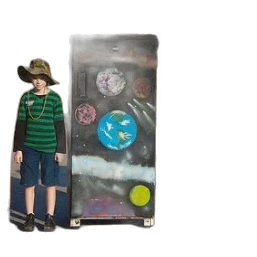 hat, jacket, robot, bottle transparent PNG cut-out