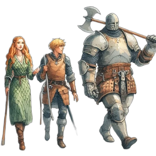 sword, concept art, fantasy art, comic book art transparent PNG cut-out