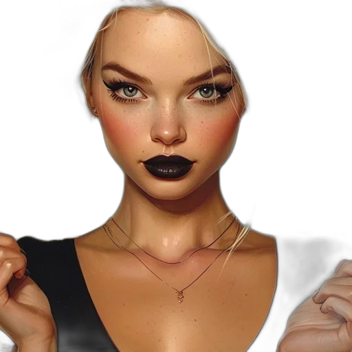 jewelry, face, 3d render, photorealistic transparent PNG cut-out