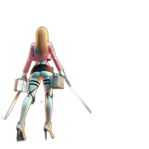 weapon, sword, robot, staff transparent PNG cut-out