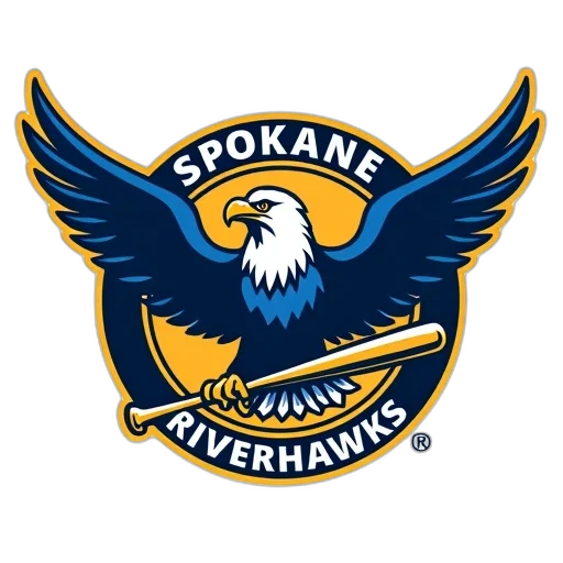 stylized, logo, featuring, blue transparent PNG cut-out