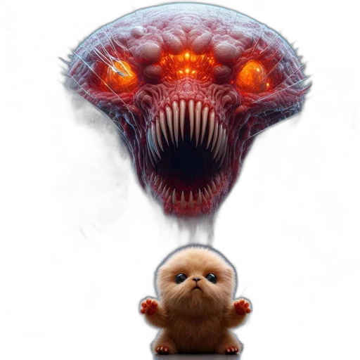 creature, mask, staff, face transparent PNG cut-out