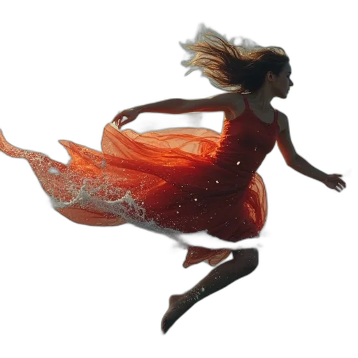 dress, hair, concept art, photorealistic transparent PNG cut-out