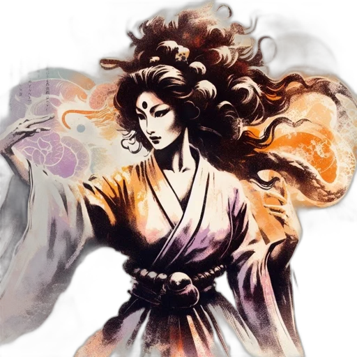 fantasy art, concept art, watercolor, comic book art transparent PNG cut-out