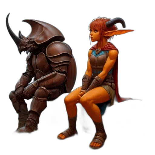 concept art, fantasy art, 3d render, pixel art transparent PNG cut-out