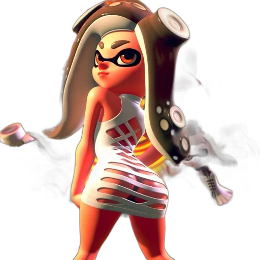 dress, weapon, staff, mask transparent PNG cut-out