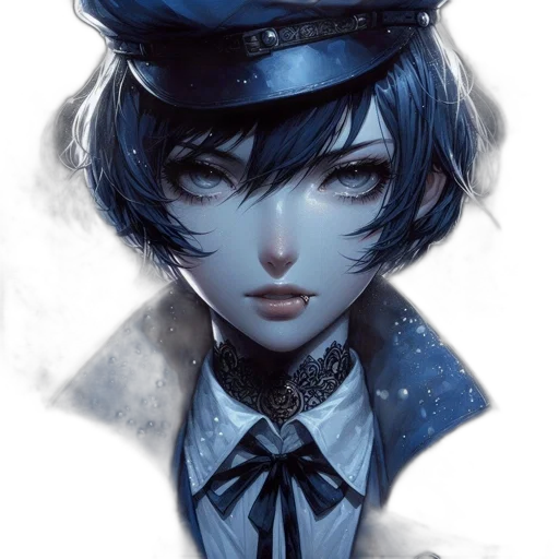 face, hat, staff, robot transparent PNG cut-out
