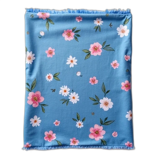 flower, dress, blue, pastel transparent PNG cut-out