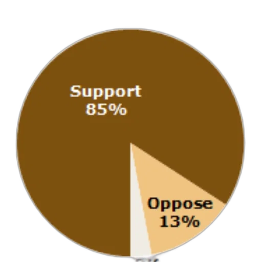 pie, chart, showing, support transparent PNG cut-out