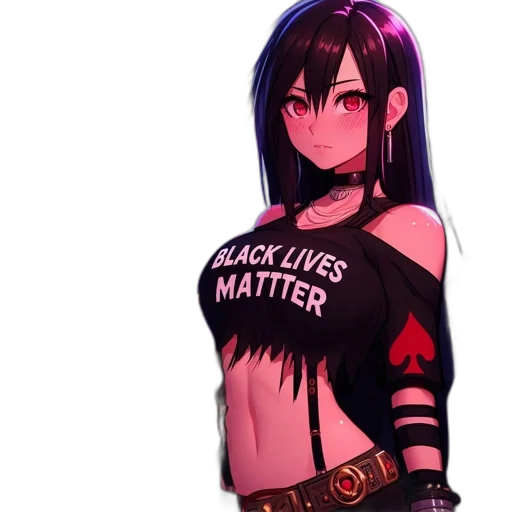 dress, weapon, cyberpunk, pixel art transparent PNG cut-out