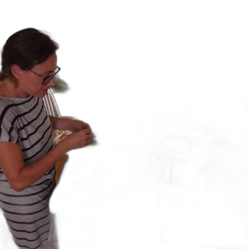 underwater, woman, striped, shirt transparent PNG cut-out