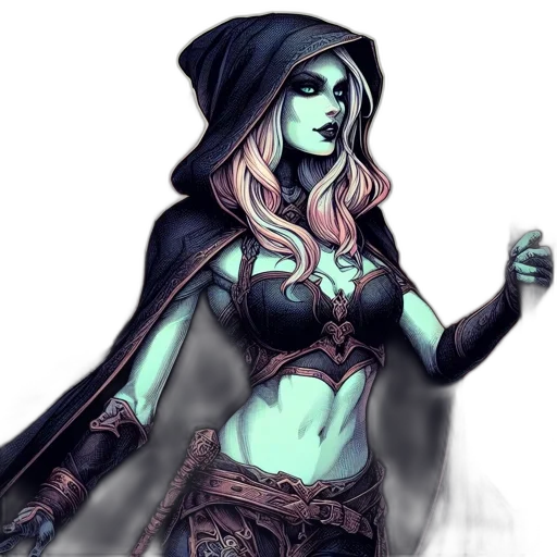 fantasy art, concept art, comic book art, pixel art transparent PNG cut-out