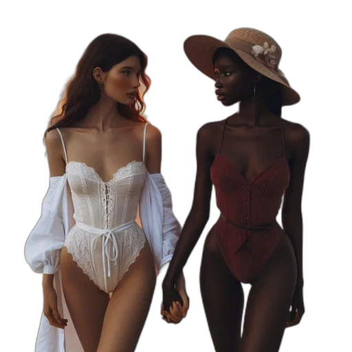 hat, dress, concept art, 3d render transparent PNG cut-out