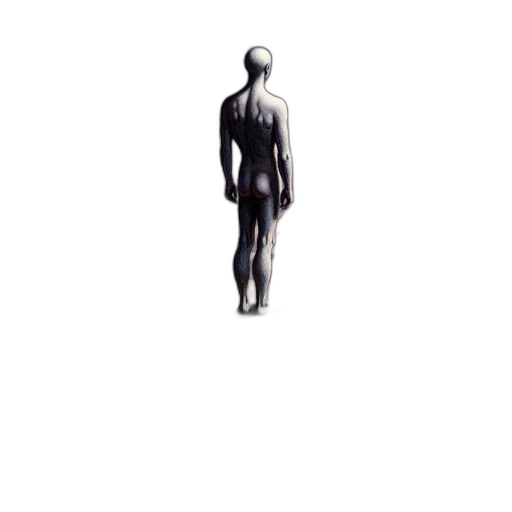 robot, creature, face, staff transparent PNG cut-out